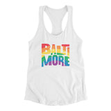 Baltimore Maryland Pride Women's Racerback Tank-Allegiant Goods Co. Vintage Sports Apparel