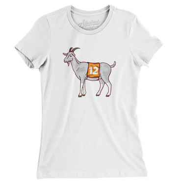 GOAT #12 Women's T-Shirt-Allegiant Goods Co. Vintage Sports Apparel