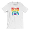 Boston Massachusetts Pride Men/Unisex T-Shirt-White-Allegiant Goods Co. Vintage Sports Apparel