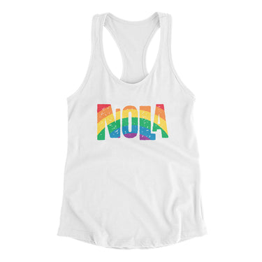 New Orleans Louisiana Pride Women's Racerback Tank-Allegiant Goods Co. Vintage Sports Apparel