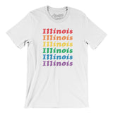 Illinois Pride Men/Unisex T-Shirt-Allegiant Goods Co. Vintage Sports Apparel