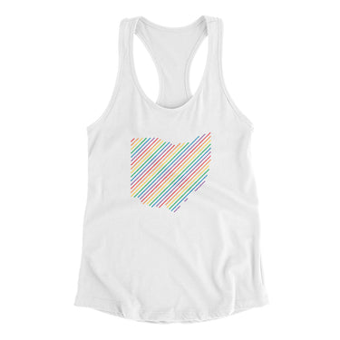 Ohio Pride State Women's Racerback Tank-Allegiant Goods Co. Vintage Sports Apparel