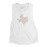 Texas Pride State Flowey Scoopneck Muscle Tank-Allegiant Goods Co. Vintage Sports Apparel