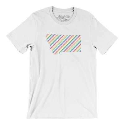 Montana Pride State Men/Unisex T-Shirt-White-Allegiant Goods Co. Vintage Sports Apparel