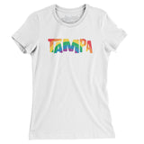 Tampa Florida Pride Women's T-Shirt-White-Allegiant Goods Co. Vintage Sports Apparel