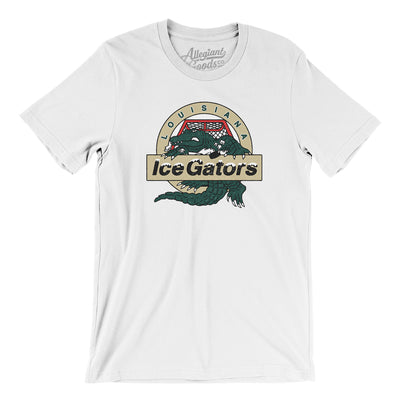 Louisiana Ice Gators Hockey Men/Unisex T-Shirt-White-Allegiant Goods Co. Vintage Sports Apparel