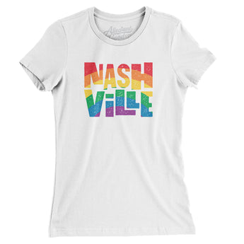 Nashville Tennessee Pride Women's T-Shirt-White-Allegiant Goods Co. Vintage Sports Apparel
