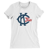 Kansas City Packers Baseball Women's T-Shirt-White-Allegiant Goods Co. Vintage Sports Apparel