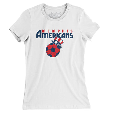 Memphis Americans Soccer Women's T-Shirt-Allegiant Goods Co. Vintage Sports Apparel