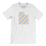 Utah Pride State Men/Unisex T-Shirt-White-Allegiant Goods Co. Vintage Sports Apparel