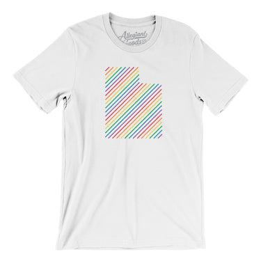 Utah Pride State Men/Unisex T-Shirt-White-Allegiant Goods Co. Vintage Sports Apparel