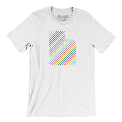 Utah Pride State Men/Unisex T-Shirt-White-Allegiant Goods Co. Vintage Sports Apparel