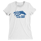 Baltimore Stallions Football Women's T-Shirt-Allegiant Goods Co. Vintage Sports Apparel