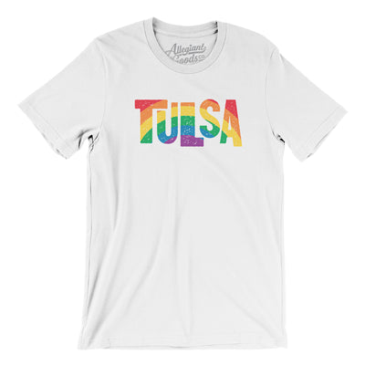 Tulsa Oklahoma Pride Men/Unisex T-Shirt-White-Allegiant Goods Co. Vintage Sports Apparel
