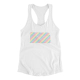 Kansas Pride State Women's Racerback Tank-Allegiant Goods Co. Vintage Sports Apparel