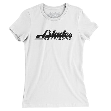 Baltimore Blades Hockey Women's T-Shirt-Allegiant Goods Co. Vintage Sports Apparel