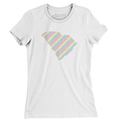 South Carolina Pride State Women's T-Shirt-White-Allegiant Goods Co. Vintage Sports Apparel
