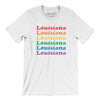 Louisiana Pride Men/Unisex T-Shirt-White-Allegiant Goods Co. Vintage Sports Apparel