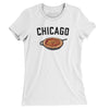Chicago Style Deep Dish Pizza Women's T-Shirt-White-Allegiant Goods Co. Vintage Sports Apparel