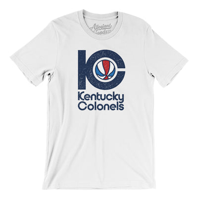 Kentucky Colonels Basketball Men/Unisex T-Shirt-White-Allegiant Goods Co. Vintage Sports Apparel