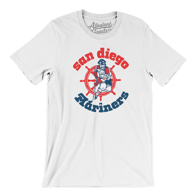 San Diego Mariners Hockey Men/Unisex T-Shirt-White-Allegiant Goods Co. Vintage Sports Apparel