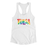 Tulsa Oklahoma Pride Women's Racerback Tank-Allegiant Goods Co. Vintage Sports Apparel