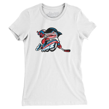 Long Island Jawz Roller Hockey Women's T-Shirt-Allegiant Goods Co. Vintage Sports Apparel
