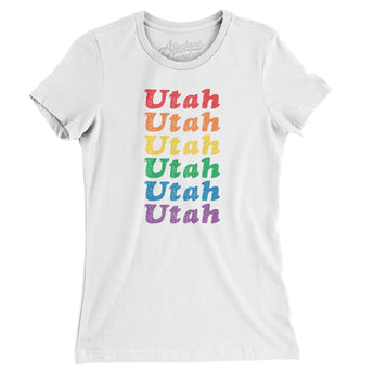Utah Pride Women's T-Shirt-White-Allegiant Goods Co. Vintage Sports Apparel