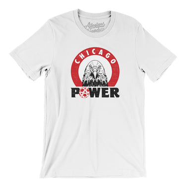 Chicago Power Soccer Men/Unisex T-Shirt-White-Allegiant Goods Co. Vintage Sports Apparel