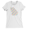 Georgia Pride State Women's T-Shirt-White-Allegiant Goods Co. Vintage Sports Apparel