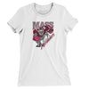 Massachusetts Marauders Arena Football Women's T-Shirt-White-Allegiant Goods Co. Vintage Sports Apparel