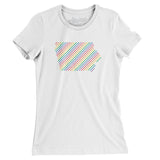 Iowa Pride State Women's T-Shirt-White-Allegiant Goods Co. Vintage Sports Apparel