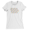 Iowa Pride State Women's T-Shirt-White-Allegiant Goods Co. Vintage Sports Apparel