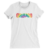 Orlando Florida Pride Women's T-Shirt-White-Allegiant Goods Co. Vintage Sports Apparel