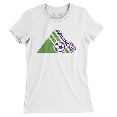 Denver Avalanche Soccer Women's T-Shirt-Allegiant Goods Co. Vintage Sports Apparel