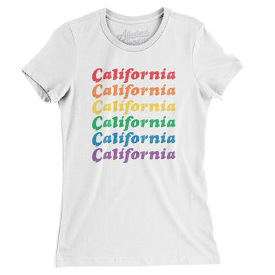 California Pride Women's T-Shirt-White-Allegiant Goods Co. Vintage Sports Apparel