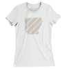 Arkansas Pride State Women's T-Shirt-White-Allegiant Goods Co. Vintage Sports Apparel