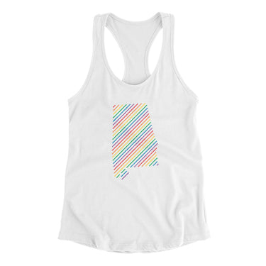 Alabama Pride State Women's Racerback Tank-Allegiant Goods Co. Vintage Sports Apparel