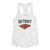 Detroit Style Pan Pizza Women's Racerback Tank-Allegiant Goods Co. Vintage Sports Apparel