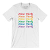 New York Pride Men/Unisex T-Shirt-White-Allegiant Goods Co. Vintage Sports Apparel