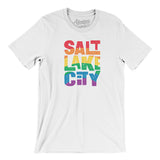 Salt Lake City Pride Men/Unisex T-Shirt-Allegiant Goods Co. Vintage Sports Apparel