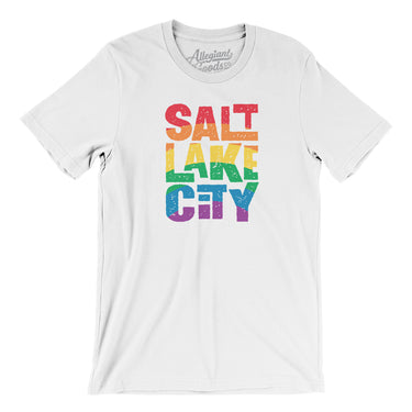 Salt Lake City Pride Men/Unisex T-Shirt-Allegiant Goods Co. Vintage Sports Apparel