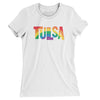 Tulsa Oklahoma Pride Women's T-Shirt-White-Allegiant Goods Co. Vintage Sports Apparel