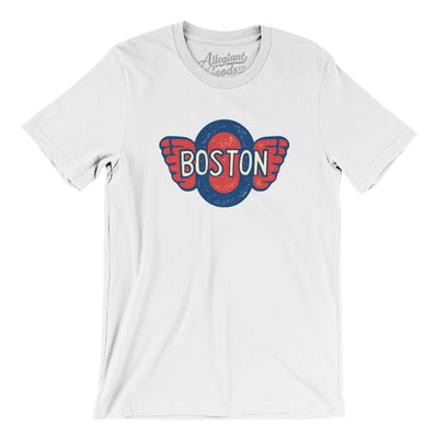 Boston Olympics Hockey Men/Unisex T-Shirt-White-Allegiant Goods Co. Vintage Sports Apparel