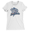Columbus Landsharks Lacrosse Women's T-Shirt-White-Allegiant Goods Co. Vintage Sports Apparel