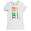 Ohio Pride Women's T-Shirt-White-Allegiant Goods Co. Vintage Sports Apparel