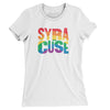 Syracuse New York Pride Women's T-Shirt-White-Allegiant Goods Co. Vintage Sports Apparel