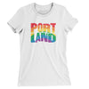 Portland Oregon Pride Women's T-Shirt-White-Allegiant Goods Co. Vintage Sports Apparel
