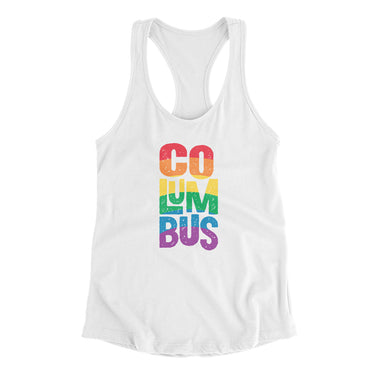 Columbus Ohio Pride Women's Racerback Tank-Allegiant Goods Co. Vintage Sports Apparel
