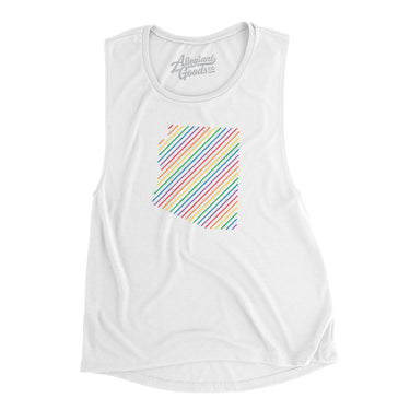 Arizona Pride State Flowey Scoopneck Muscle Tank-Allegiant Goods Co. Vintage Sports Apparel